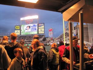 Big Screen - that lady is bummed beer costs $7+